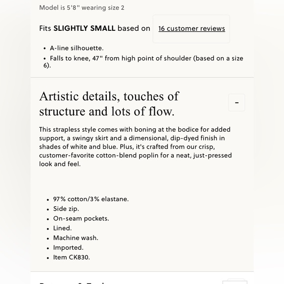 Strapless J Crew Dip Dye Dress - Picture 5 of 8